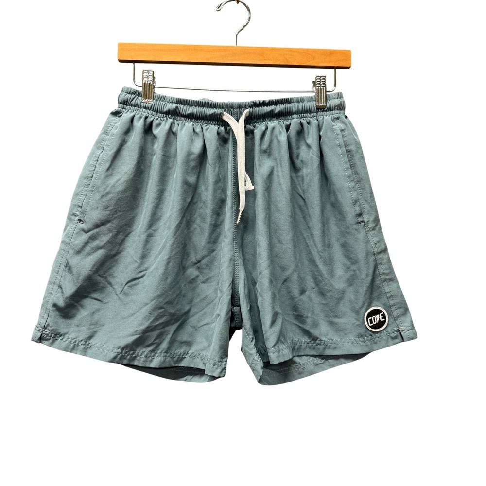 Cove Hybrid Shorts Mens 34 Elastic Waist Seafoam Saltwater Activewear Coastal